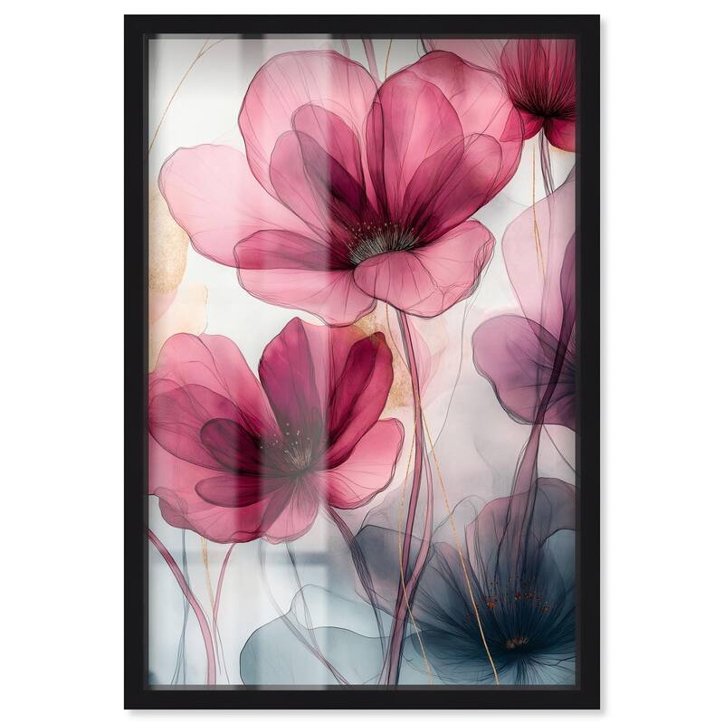 Filigree Flora II Shadowbox by Art Remedy - Black - 16" x 24"