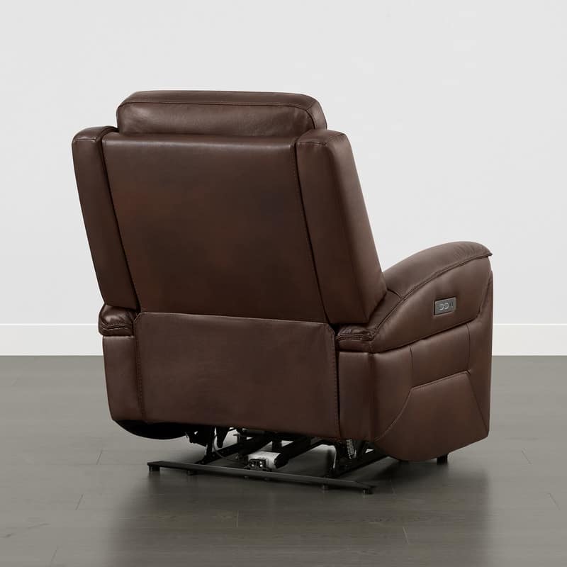 Spruce & Spring Dual Motors Genuine Leather Zero Gravity Recliner with Power Headrest