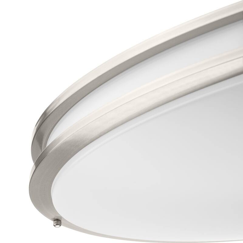 Abide Collection 5-CCT Integrated LED Brushed Nickel Contemporary 32.28" Extra-Large Flush Mount Light
