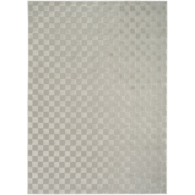 Nourison Serenity Home Indoor only Geometric Area Rug - 3' 11" x 5' 11" - Grey