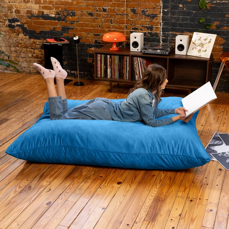 Jaxx 5.5' Huge Bean Bag Floor Pillow and Lounger for Adults - Microsuede