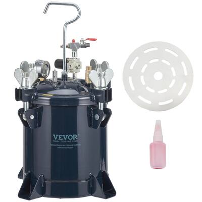 VEVOR 2L 10L & 30L Spray Paint Pressure Pot with Manual Mixing Agitator 45PSI 60PSI & 70PSI for Industry Automotive Painting