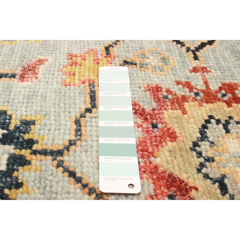 ECARPETGALLERY Hand-knotted Jules Serapi Light Blue Wool Rug - 4'10 x 8'2
