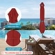 preview thumbnail 6 of 8, 8×10ft Rectangular Iron Patio Market Umbrella with Crank,No Tilt Design