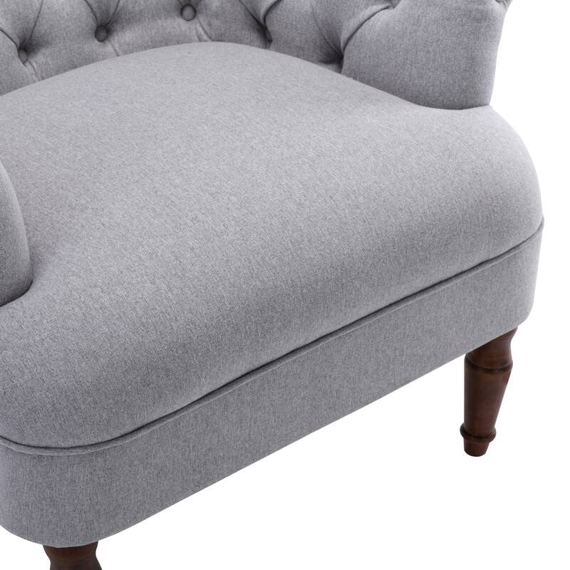 Corvus Sidmouth Tufted Fabric Oversized Club Chair