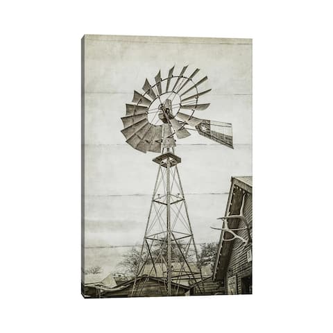 iCanvas "Windmill Waterpump" by Graffi*Tee Studios Canvas Print