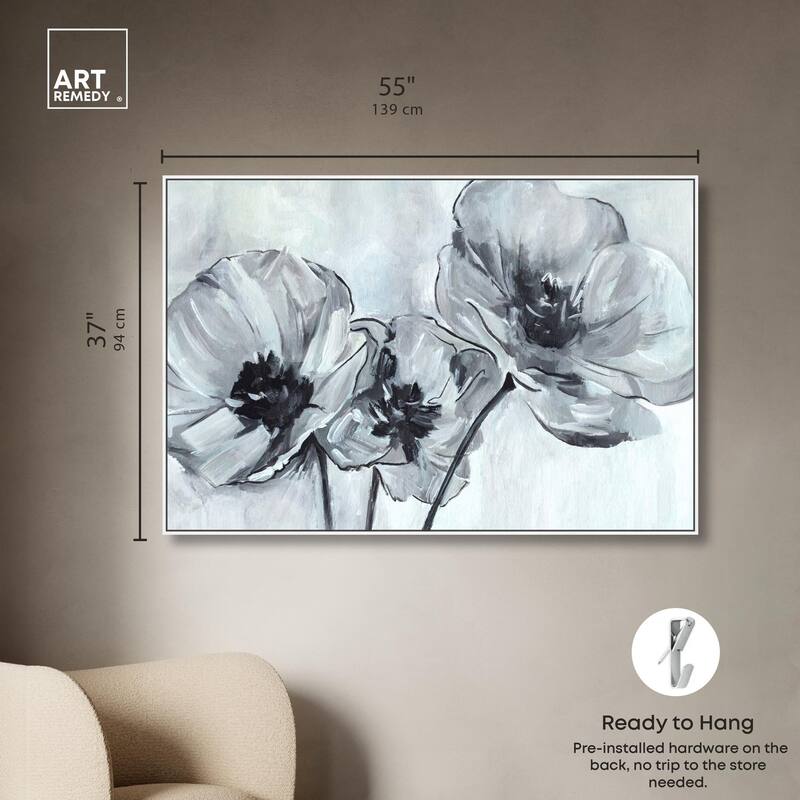 Flower Impressions Canvas by Art Remedy
