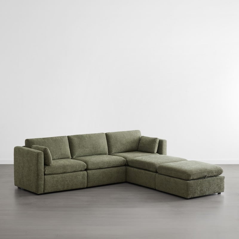 Celia Oversized Modular Sectional Fabric Sofa Set