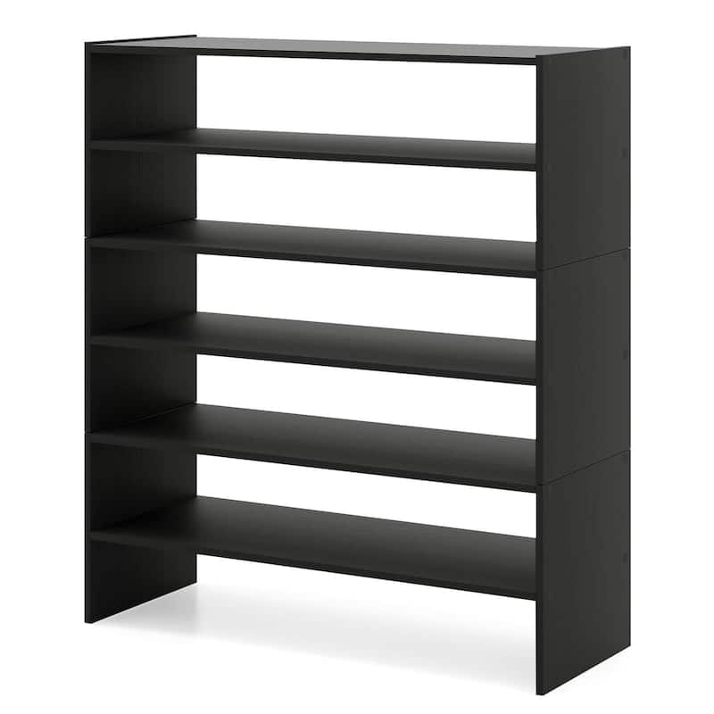 Costway 3 PCS Stackable Shoe Rack 31-Inch Horizontal Organizer 2-tier - See Details