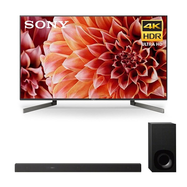 Sony XBR-55X900F 55" BRAVIA 4K Ultra HD HDR Smart TV and HT-Z9F 3.1-Channel Dolby Atmos Sound Bar with Subwoofer - Black