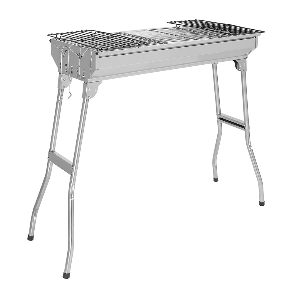 Portable Stainless Steel BBQ Grill Standard Configuration Assembly Required