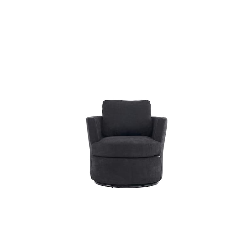 29.5" Polyester Swivel Arm Chair
