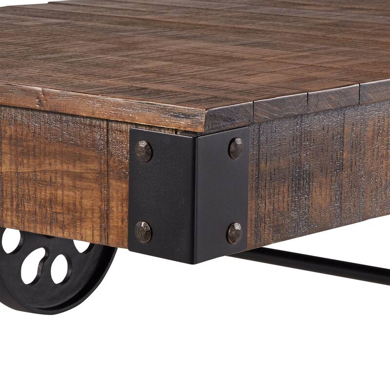 Myra Industrial and Rustic 47-inch Coffee Table by iNSPIRE Q Classic