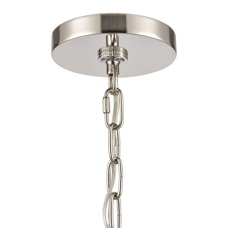 Elk Home Abaca Polished Nickel Finish 3 Light Chandelier