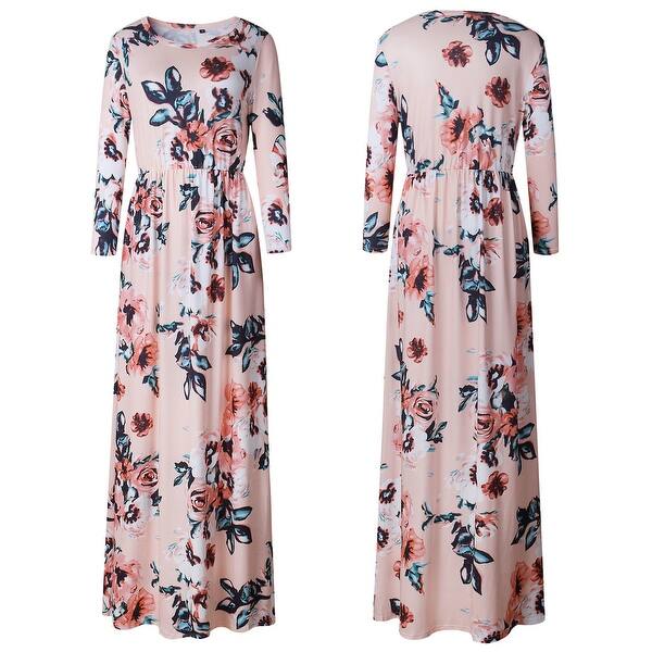 Shop Floral Maxi Dress In Plus Size To 3xl Overstock 21694868