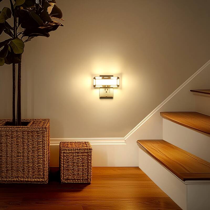 YANSUN 2-Pack Light Sensor Night Light, Tough Design, Dimmable, Warm 3000K