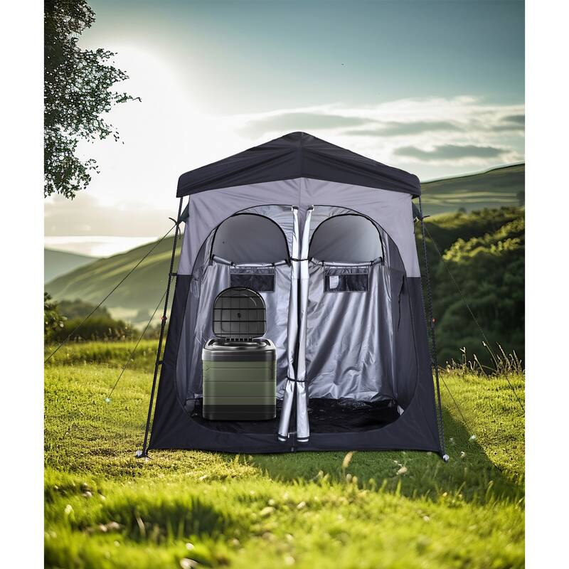 Instant Pop-Up Privacy Tent, Oversize Outdoor Shower, Changing, and Toilet Enclosure