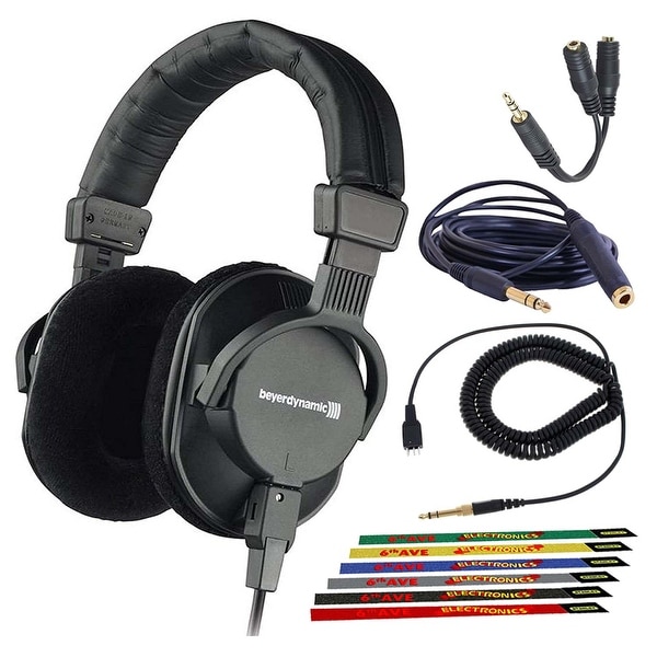Beyerdynamic DT 250 250 Ohm Closed Dynamic Headphones Bundle with. Opens flyout.