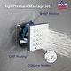 preview thumbnail 4 of 16, 12" In Wall Rainfall 3 Way Thermostatic Shower System w/ Slide Bar, 6 Jets