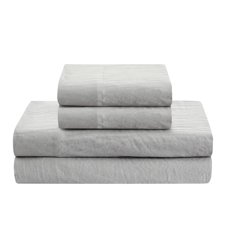 Sweet Home Collection Vintage Wash MIcrofiber Crinkle Sheet Sets