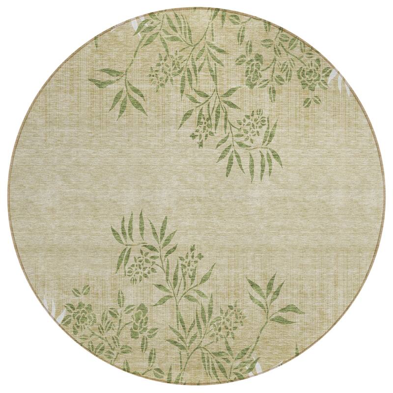 Machine Washable Indoor/ Outdoor Chantille Modern Garden Rug