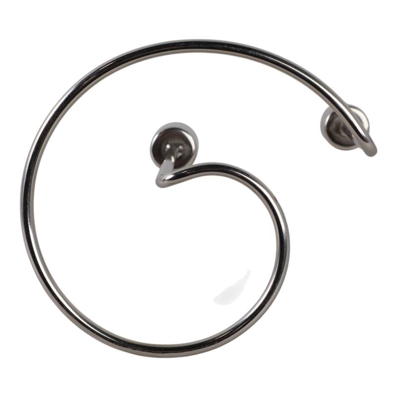 Metal Modern Swirl 2-Taper Candle Holder