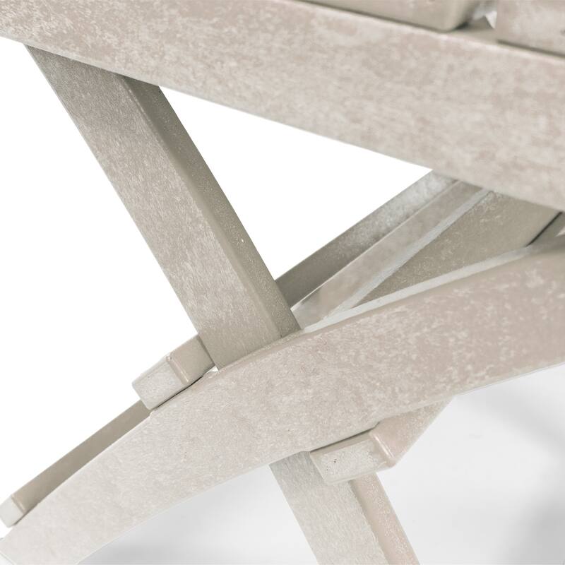Santorini Fully Assembled All-Weather Recycled HDPE Outdoor Folding Side Table