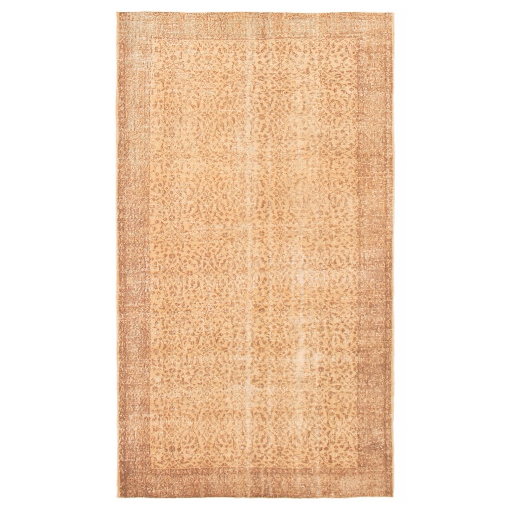ECARPETGALLERY Hand-knotted Antalya Vintage Ivory Wool Rug - 5'3 x 9'0