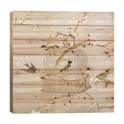 At Home I Print On Wood by Deborah Devellier - Multi-Color