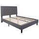 Thumbnail 7, Panel Tufted Upholstered Platform Bed. Changes active main hero.