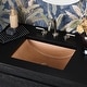 preview thumbnail 23 of 49, Cabrillo 21-inch NativeStone Undermount Bathroom Sink - 20.75" x 14.75" x 5" Terracotta