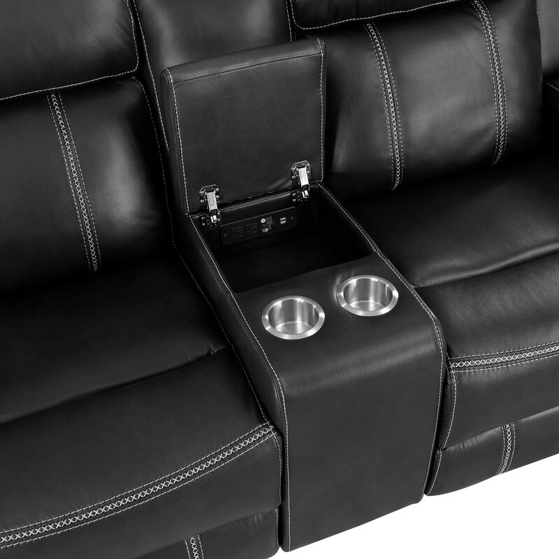 Manuel 2-Piece Manual Reclining Living Room Sofa Set