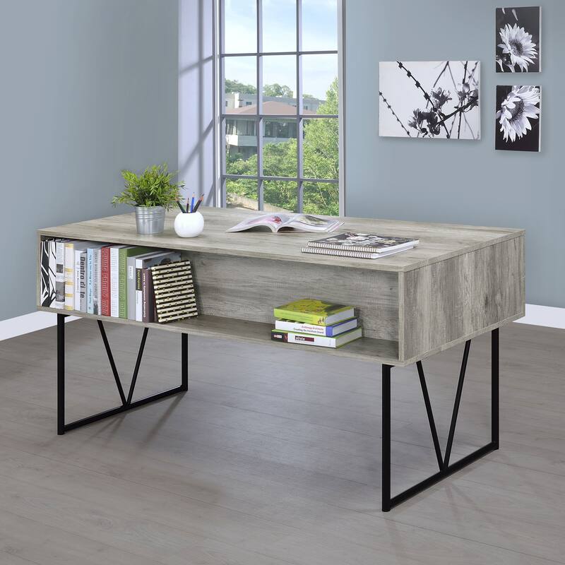 Analiese Farmhouse 63-inch 4-Drawer Writing Desk