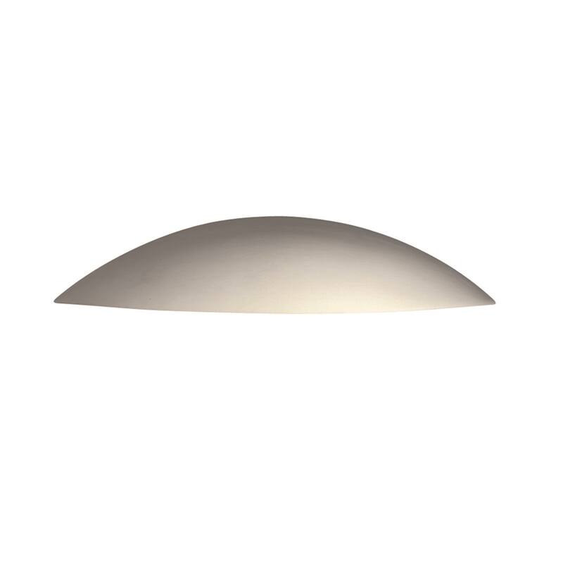 Justice Design Group Ambiance Bisque ADA Outdoor Small Ceramic Sliver Downlight Wall Sconce