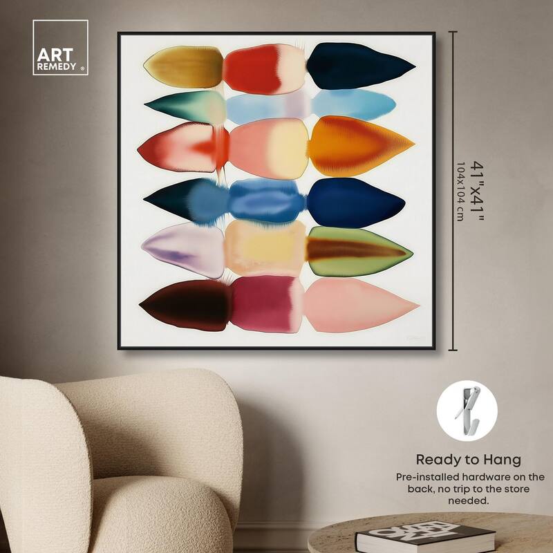 Watercolor Collage Canvas by Art Remedy