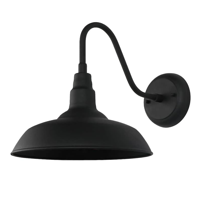 LED Outdoor Barn Lighting - Black - 10"H x 10"W x 15"D