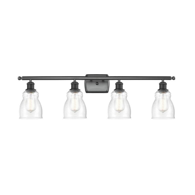 Innovations Lighting Ellery 4 Light 36" Wide Bathroom Vanity Light - Matte Black / Seedy