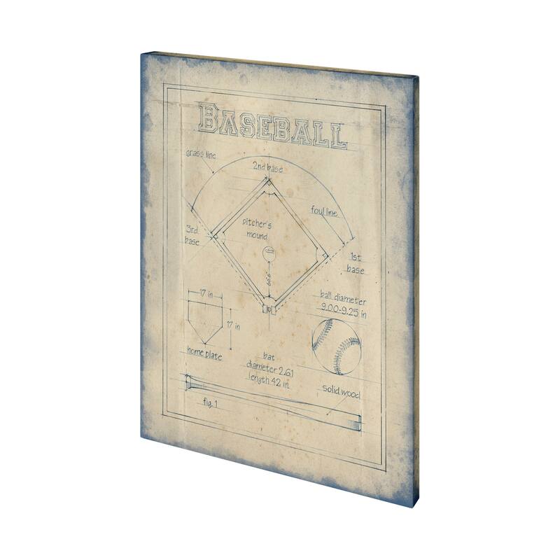 All About the Game I (28 x 35) Canvas Art Print - Small