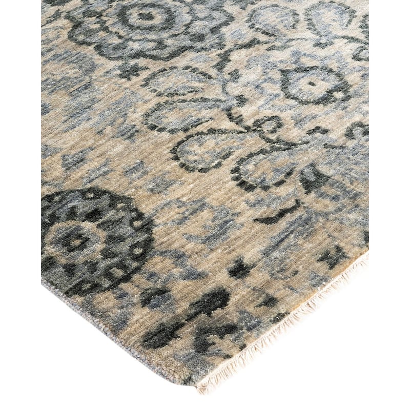 Ikat One-of-a-Kind Hand-Knotted Area Rug, Beige - 8' 3" x 10' 0"