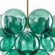 preview thumbnail 26 of 63, Glam Single-light Dining Room Glass Globe Bubble Chandelier - 17.7 in
