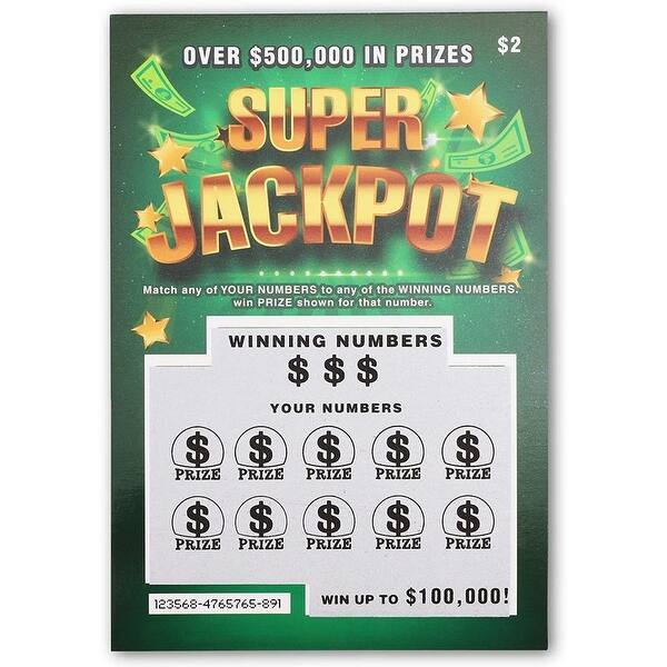 30 Pack Funny Realistic Fake Lottery Tickets And Scratch Off Cards 3 Designs Overstock 31683943