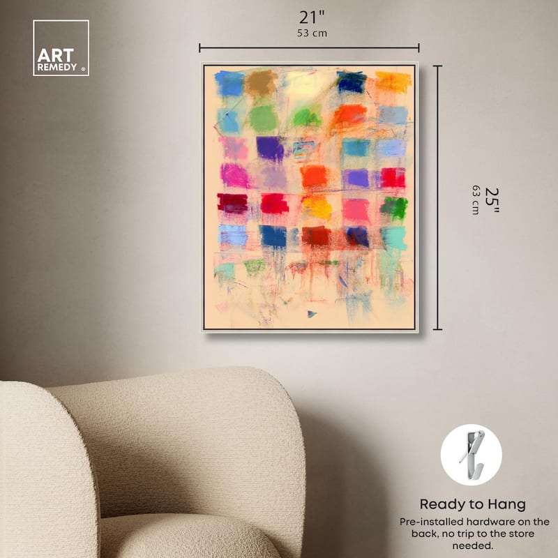 Color Blocks Canvas by Art Remedy