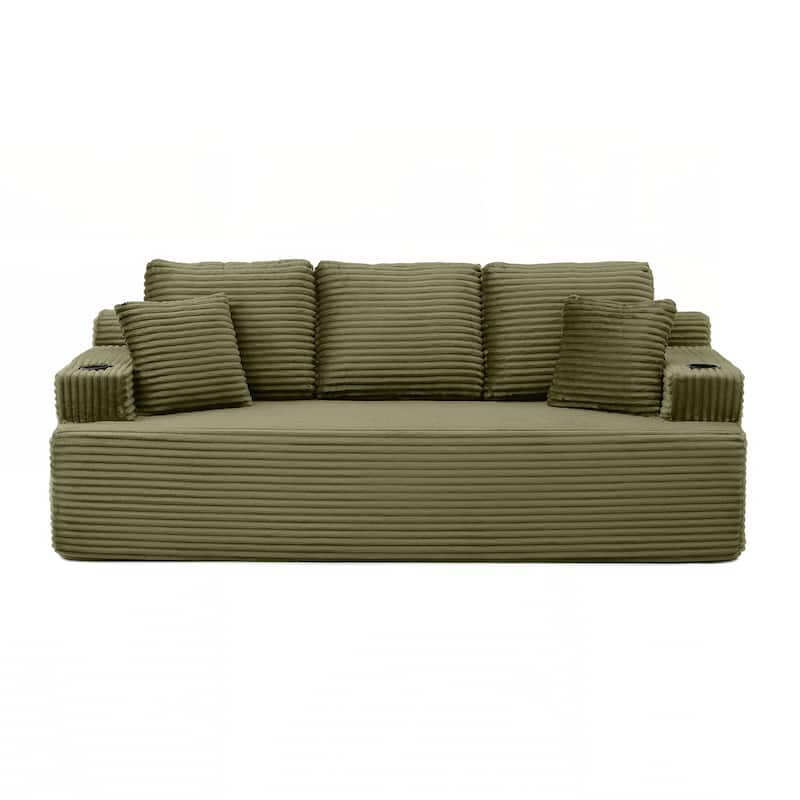 86.2''Boneless Sofa Couch with 2 Pillows Extra