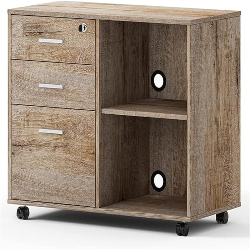 Wood Filing Cabinet - 15.75"D x 31.69"W x 26.29"H - Walnut