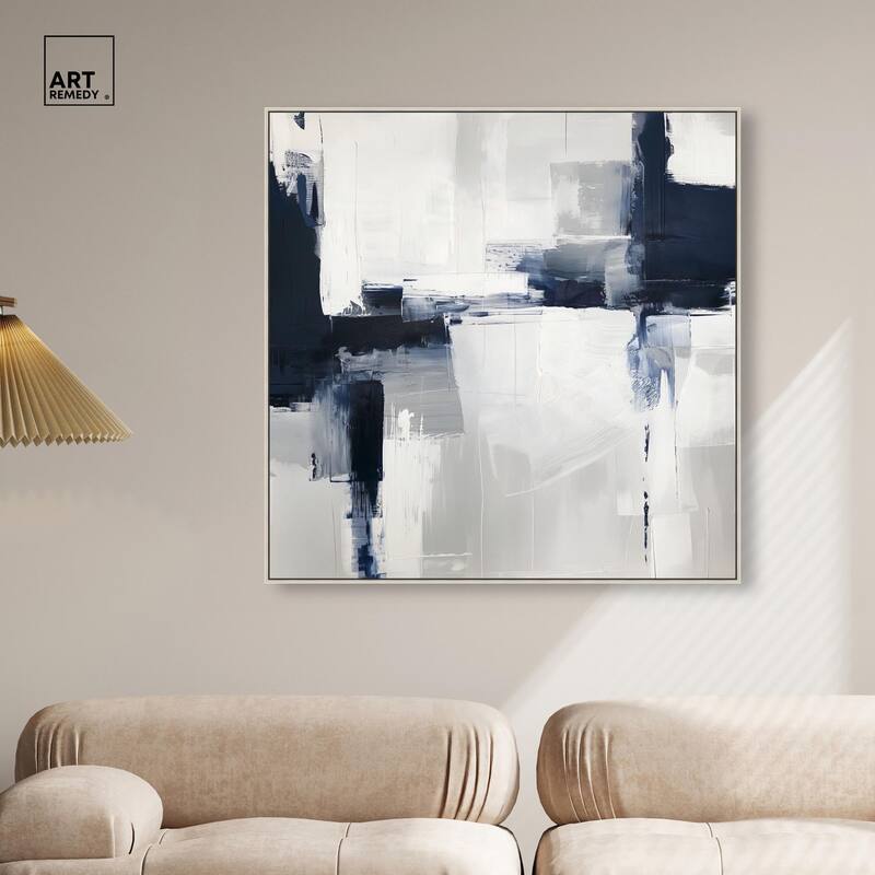 Porcelain Blue on White II Canvas by Art Remedy
