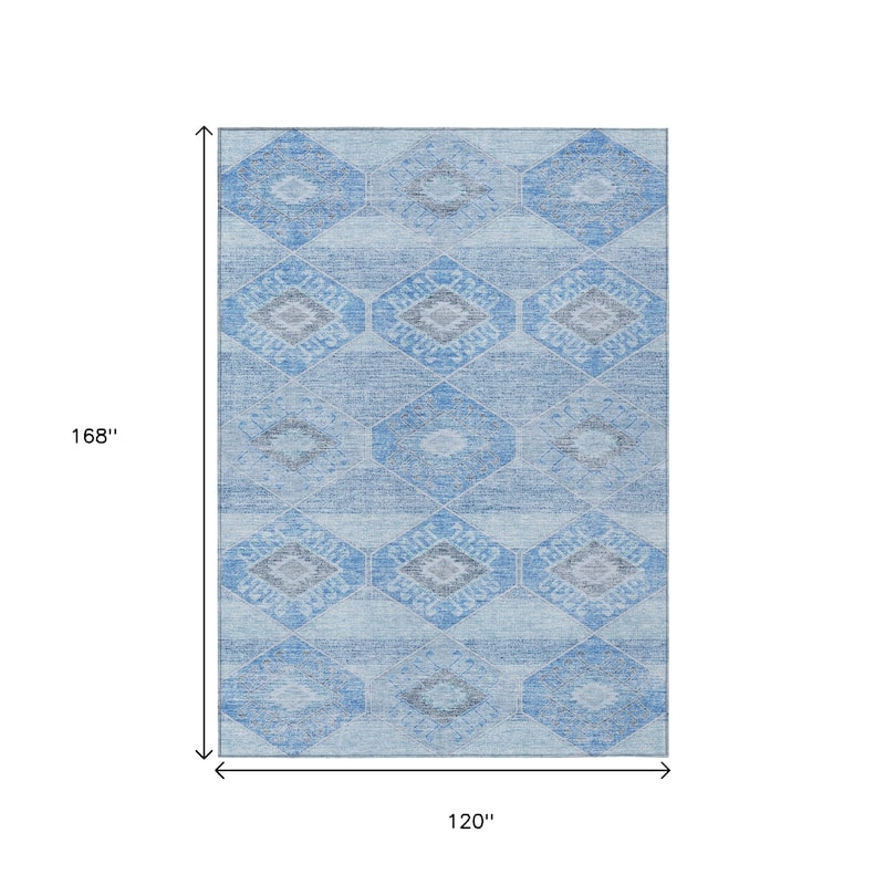HomeRoots Aztec Transitional Rectangle Outdoor Rug