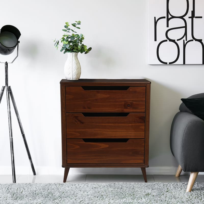 Yume Solid Wood Dresser Chest of 3 Drawers