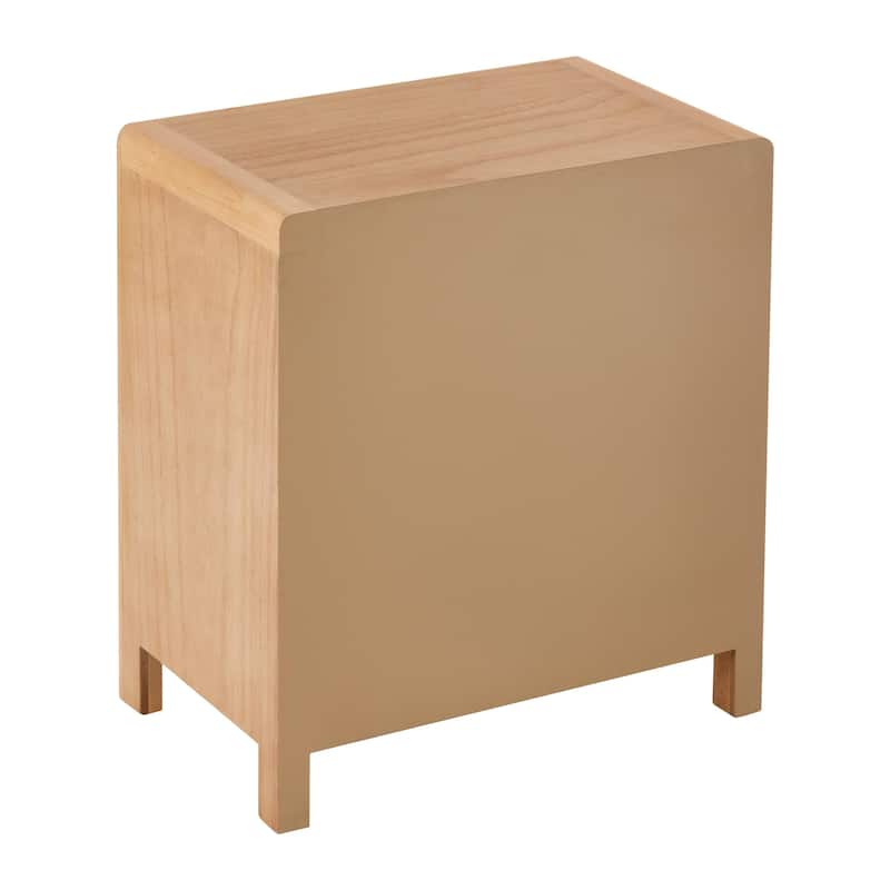 COZAYH Fully-Assembled Farmhouse Nightstand, Rustic Distressed Wood Retro Accent Dresser, Chest of Drawers,Boho