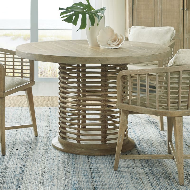 Hooker Furniture Surfrider 48" Round Luxury Coastal Casual Beach - Driftwood