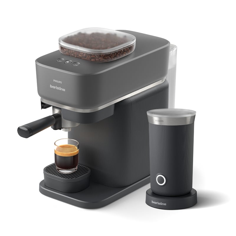 Philips Baristina Automatic Espresso Machine and Milk Frother Bundle